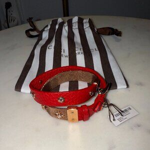 Henri Bendel Military Stud Wrap Bracelet and Dustbag (NWT)